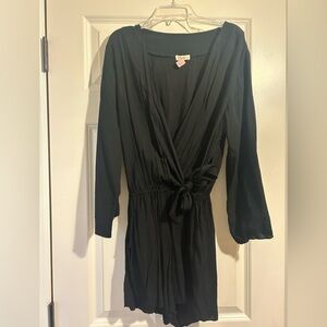 Khush Black Long Sleeve Romper